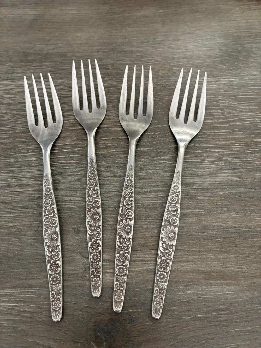 Vintage Interpur Jardinera Daisy and Floral Stainless Steel Japan Flatware